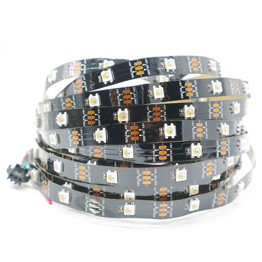 TOPXCDZ SK6812 RGBW RGBWW Led Strip Licht 4 in 1 Vergelijkbare WS2812B 1m 5m 30 60 144 LEDs Individuele adresseerbare RGBWW Led Lichten IP30 65 67 5V (5M 30LED/M, Wit PCB Ip30
