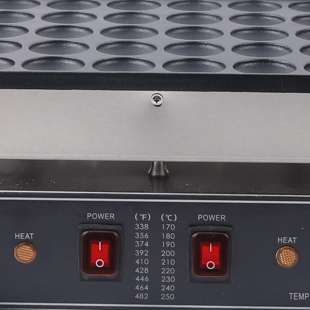 Nieprzywierająca gofrownica – elektryczna maszynka do naleśników z 50 otworami, 1700 W zapewnia idealne śniadanie i brunch