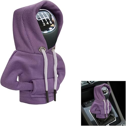 Car Shift Knob Hoodie, Fashionable Gear Shift Knob Cover, Auto Interior Cute Gadgets,Universal Car Decor Accessories