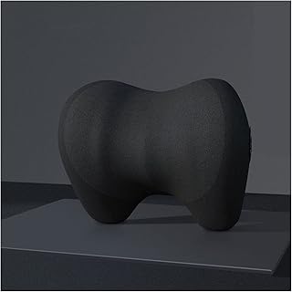 Novo travesseiro de pescoço de carro suporte de cabeça de assento de carro protetor de pescoço automóveis memória algodão respirável encosto de cabeça acessórios de viagem automotivos (cor: 1 peça preto)