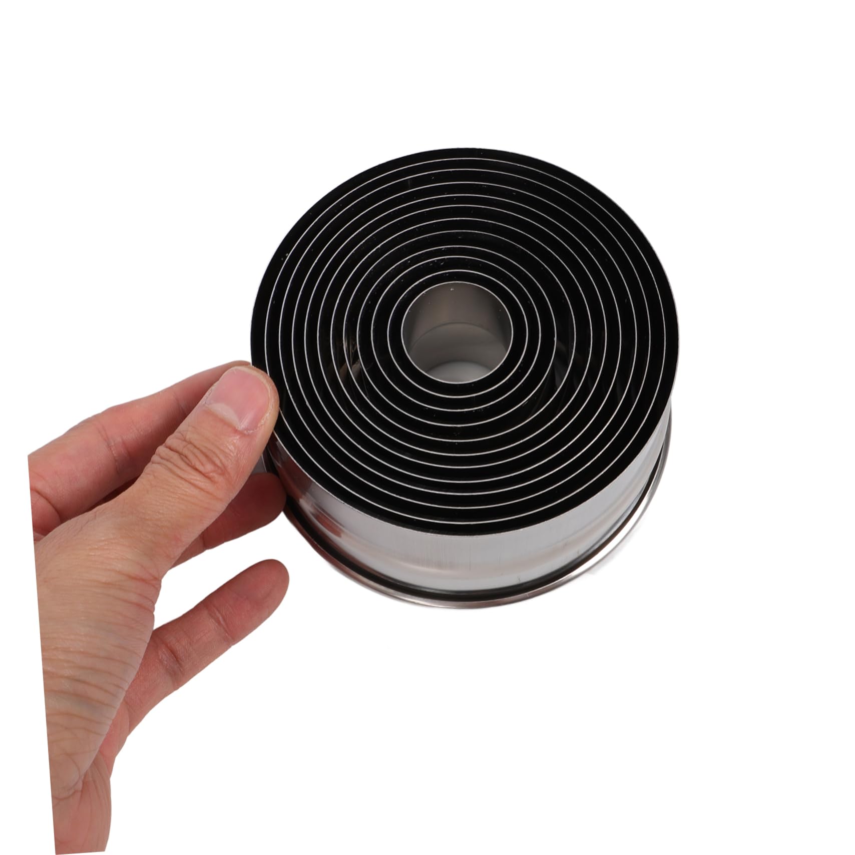 12 Piezas Moldes Inoxidable para Tartas Anillos para Pasteles y Mousse para Postres y Repostería de Usar y Almacenar Diseño Resistente y Duradero