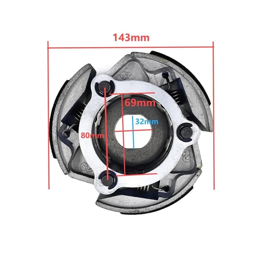 Supporto frizione a bagno d'olio da 143 mm for Buyang 4x4 300 Feishen Linhai 300 Stels 300B 2.3.01.1100 2.3.10.1100 LU020120