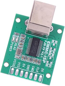 AU6438BS Repair Flashes Machine Unlocks EMMC-ISPs Flying Line Artifact Tool USB-B Type Communication Line Artifact Programming Tool for in Systems Device Testing