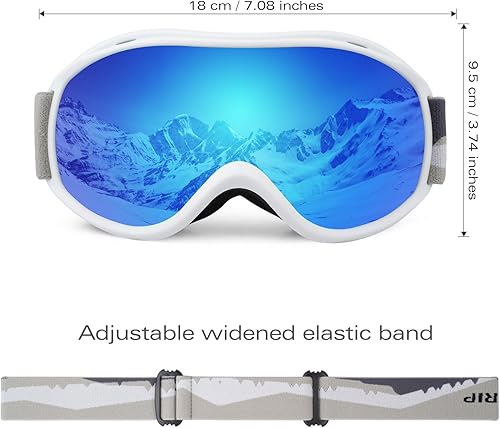 Miniatura 5 de Supertrip Gafas de esquí para hombres y mujeres, antivaho para nieve, protección UV, gafas de snowboard para adultos y jóvenes