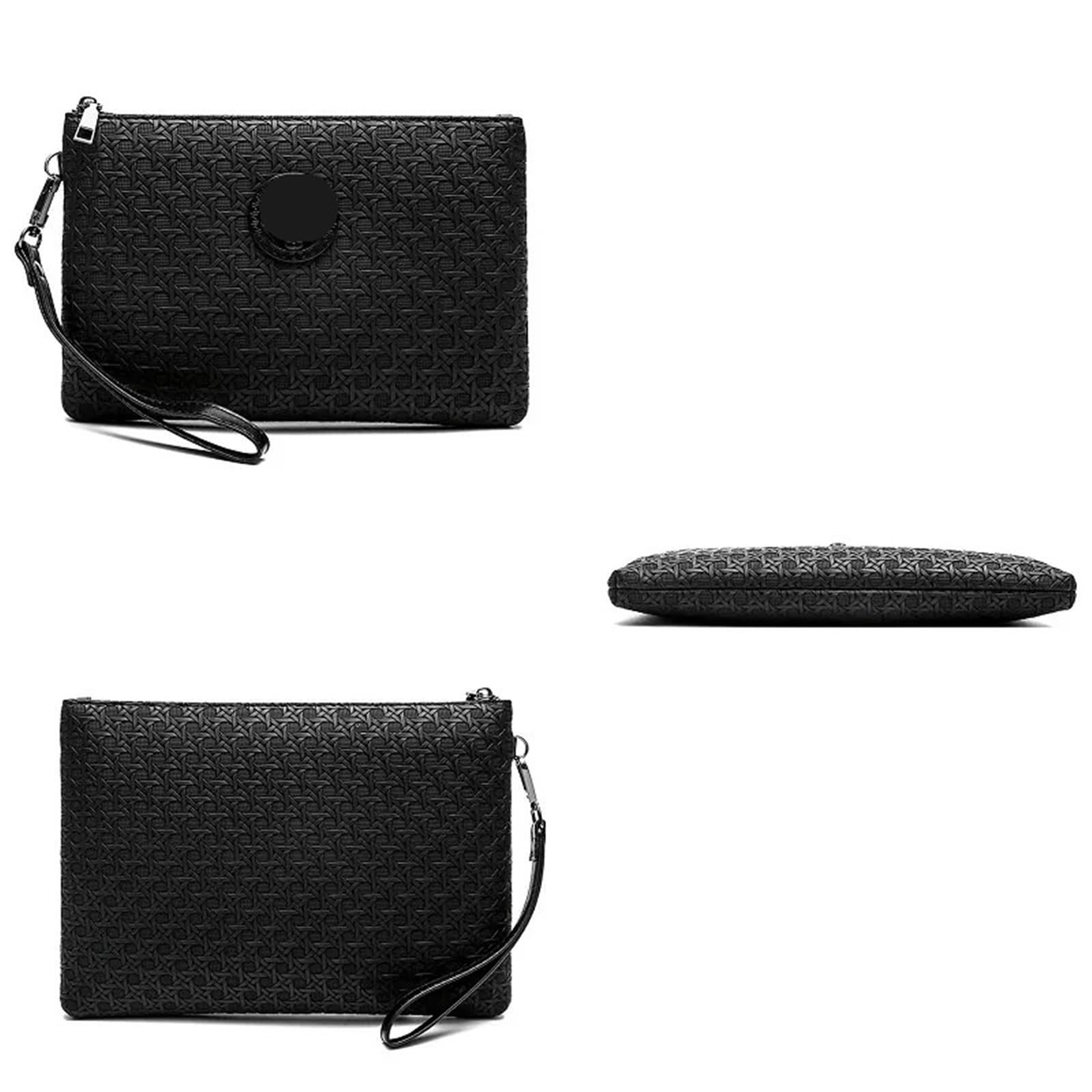 Borsa da uomo con pochette for telefono Borsa da lavoro in pelle Porta carte casual