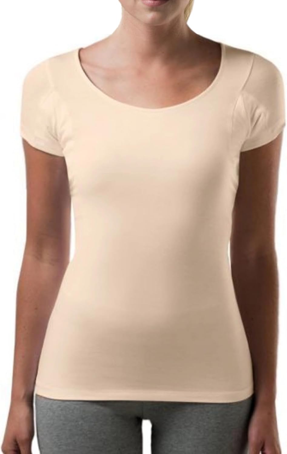 Sweat Proof Undershirt for Women from Thompson Tee, (Slim Fit, Scoop Neck)