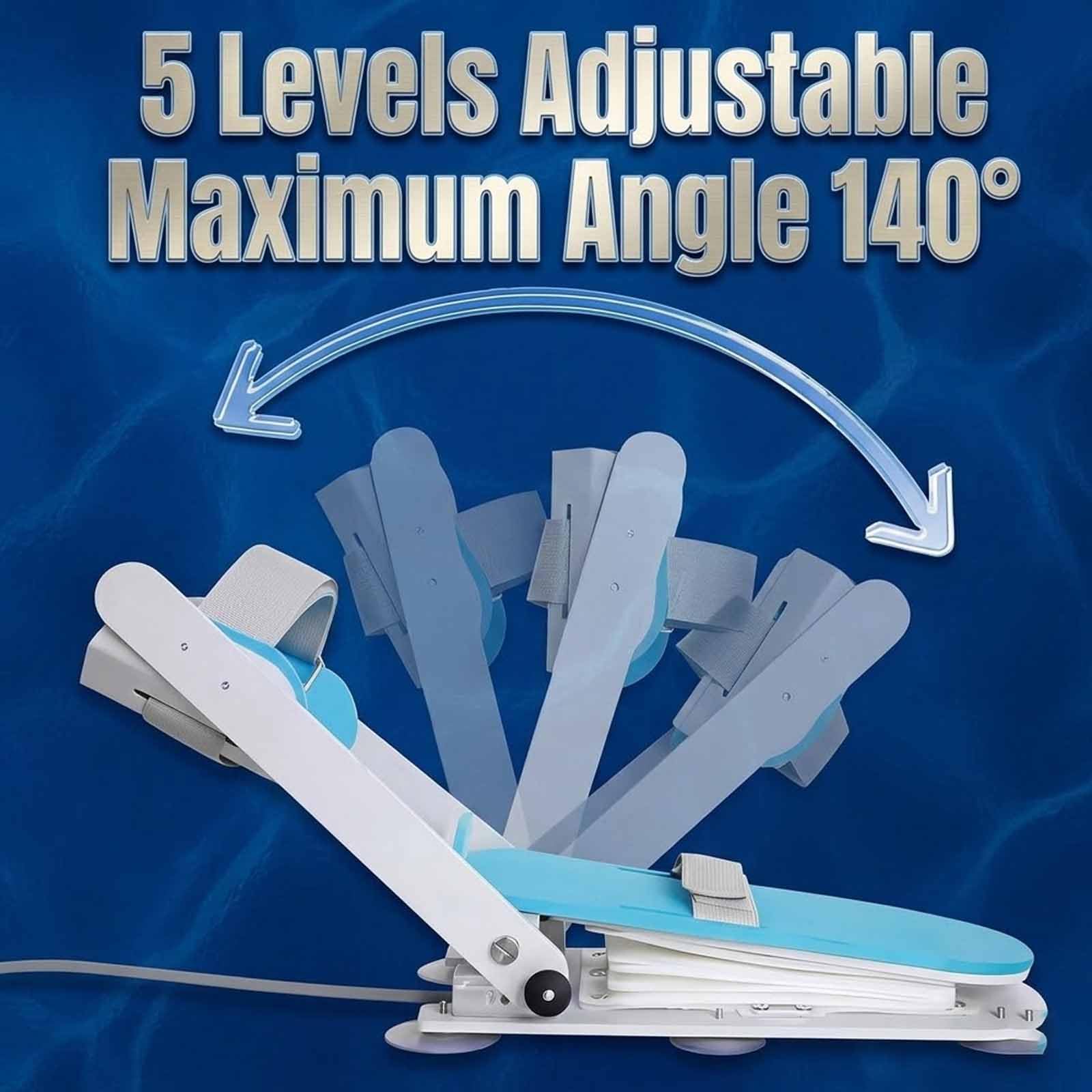 MObyat Knöchel Reha Trainer, Sprunggelenk Strecktrainer Mit Airbag, All-Winkel Training, Maximaler Winkel 140°, 5 Stufen Einstellbar, Für Schlaganfall & Hemiplegie Erholung