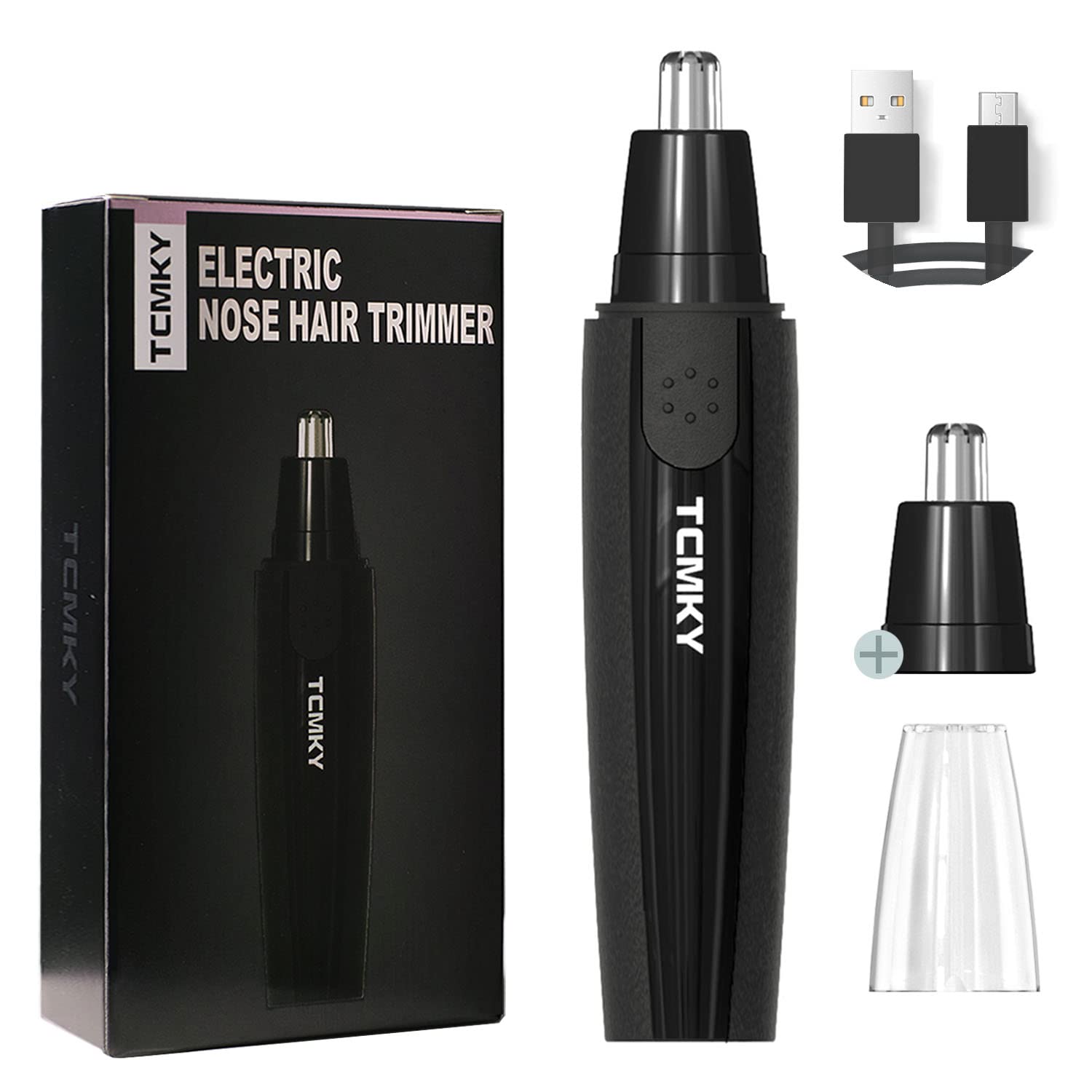 Ear and Nose Hair Trimmer Clippers for Men - Rechargeable Trimmer with 360 Rotary Blades for Easy Cleansing
