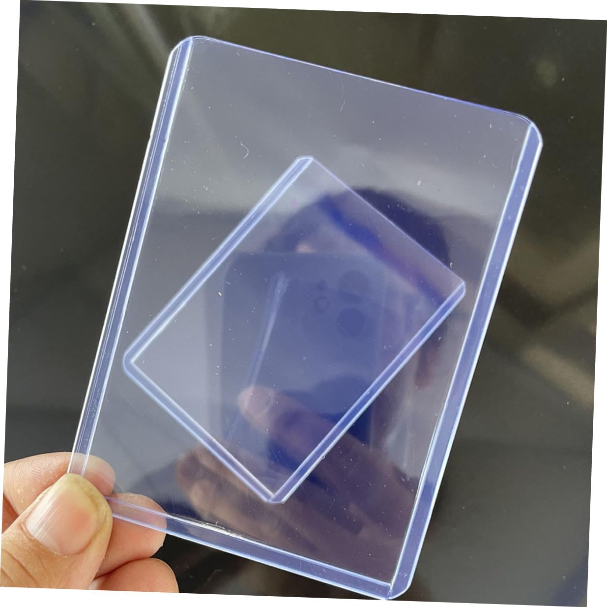ORFOFE 100 Stück Kartenhüllen PVC Schutzfolie Transparent Trading Cards Sleeves Anti kratz Sammelkarten Schutzhüllen für Spielkarten Fotos Sportkarten