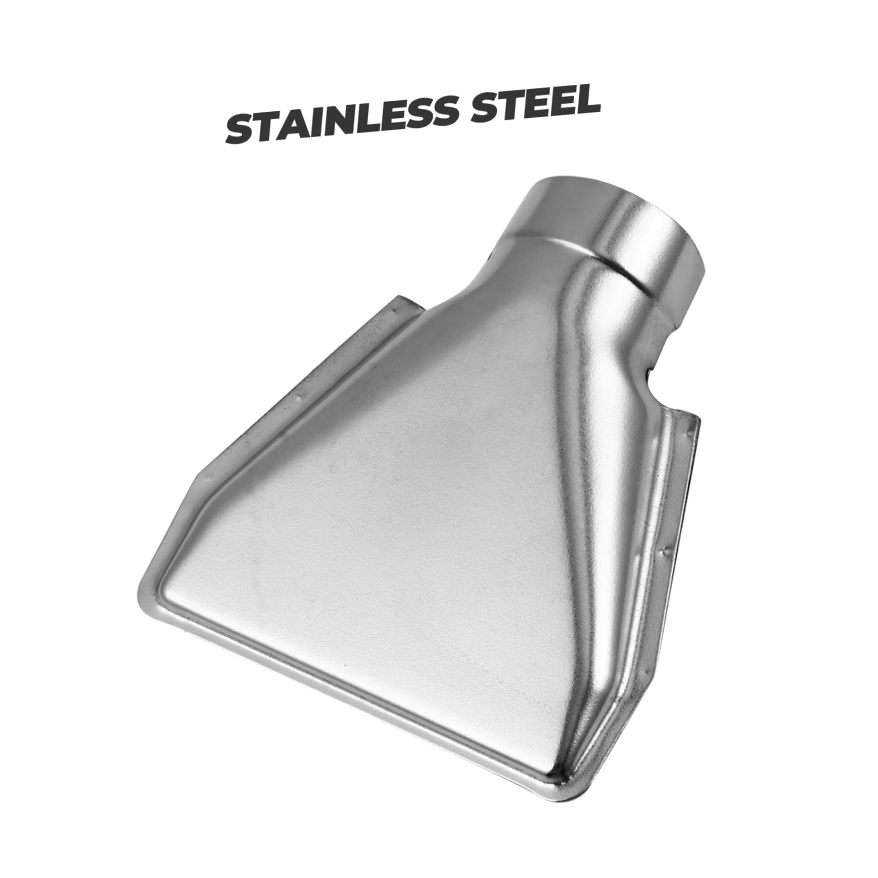 KICHOUSE 2pcs Head Nozzle for Hot Air Nozzle Hot Air Replacement Nozzle Air Flow Nozzle Heat Nozzle Attachments Heat Reflector Nozzle Air Parts Nozzle Tool Silver Stainless Steel