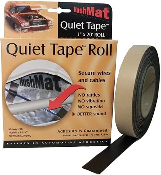 HushMat HSM30300 1"" x 20' Quiet Tape Shop Roll, Regular