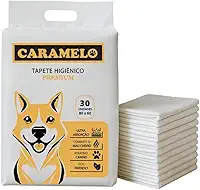 Tapete Higiênico Premium Cães Caramelo 80x60 30 unidades, Ultra Absorção Combate Mau Cheiro Ecológico - Caramelo