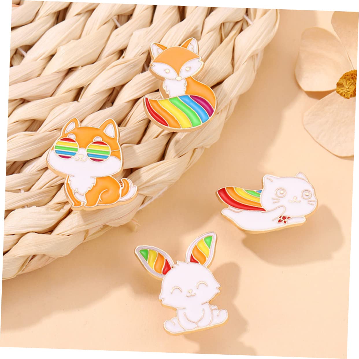 CALLARON Broche De Animal Arcoíris Alfiler De Capa Broche De Diseñador Broche De Animal Para Camisetas Broche De Animal Para Chaquetas Adornos De Broche Aleación