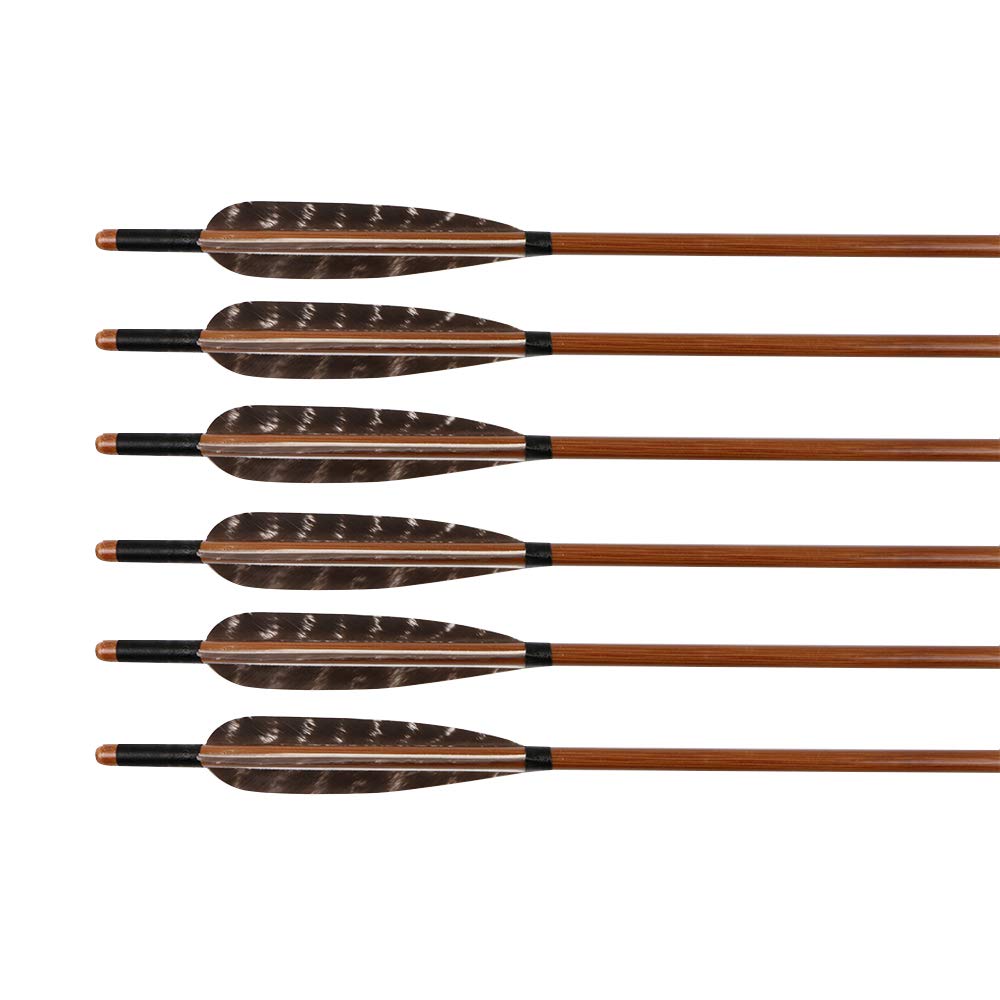 Amazon.co.jp: Toparchery 6本 31インチ 竹矢 ターゲット狩猟矢