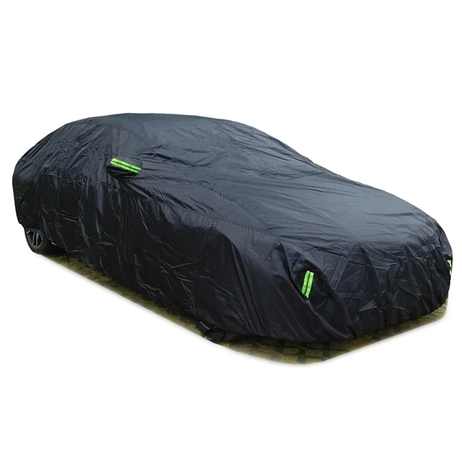 Funda de Coche Parasol Universal para Coche, protección contra el Polvo y el Sol, con Tiras Reflectantes, para Hatchback, sedán y SUV. Funda de Coche Exterior(XXL-5.3X2.0X1.50M,Silver)