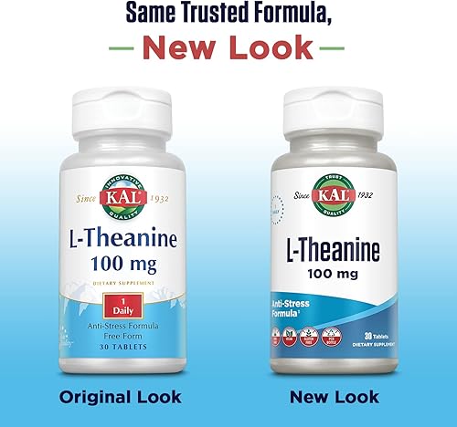 Miniatura 2 de Kal vitaminas 100 mg L-teanina, 30 unidades