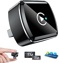 LAMTTO 4 in 1 Mirror Link Carplay Android Car Wireless Adapter for CarPlay Wired with Ultra Mini, USB-C/A, Plug and Play, Dual WiFi, Bluetooth 5.0, No Latency, Support iOS 10+/Android 11+