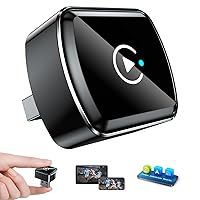 LAMTTO 3 in 1 Mirror Link Adattatore Carplay Android Auto Wireless con Ultra Mini