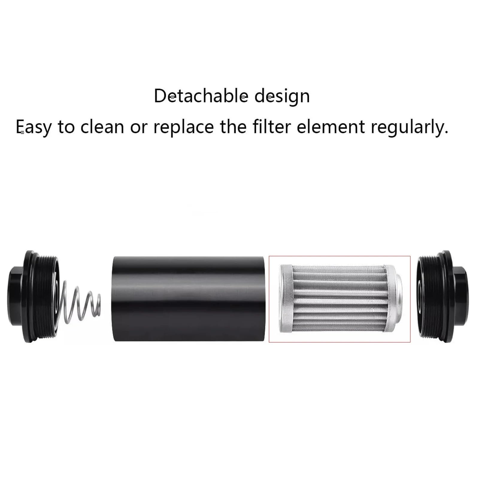 Filtro De Diésel para Coche, Filtro De Combustible para Coches De Carreras, Elemento De Repuesto De 10 Micras, Conjunto Separador, Elementos del Motor S. Filtro De Combustible De Núcleo