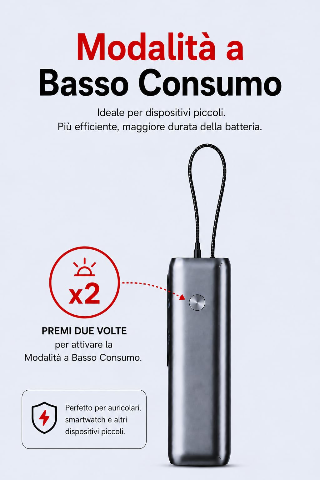 LITIONITE Numo Power Bank 25000mAh 170W con Cavi USB-C Integrati (100W), Ricarica Magnetica compatibile con Apple Watch, Caricatore Portatile per PC portatile e MacBook, iPhone, iPad e Nintendo Switch