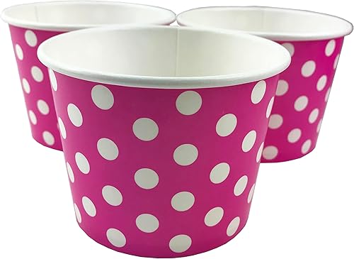 Miniatura 2 de MMvolesy Paquete de 50 vasos desechables para helado de 16 onzas, cuencos de papel de colores para helados, sopa caliente, postres, a prueba de