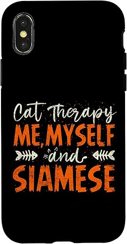 iPhone XXS Me, Myself And Siamese Thérapie Par Les Chats Case