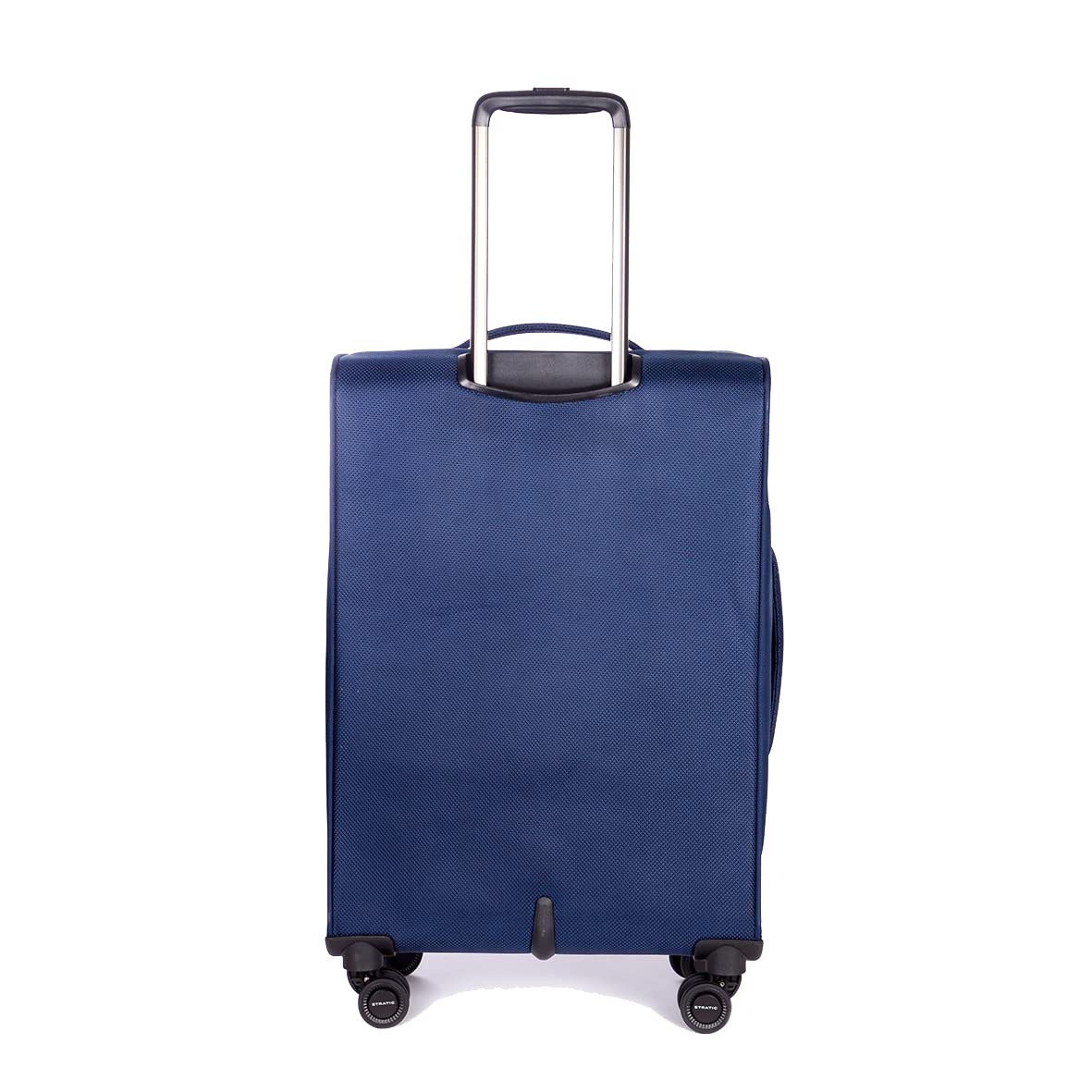 Stratic Mix Koffer Weichschale Reisekoffer Trolley Rollkoffer mittelgroß, TSA Kofferschloss, 4 Rollen, Erweiterbar, Größe M, Blau