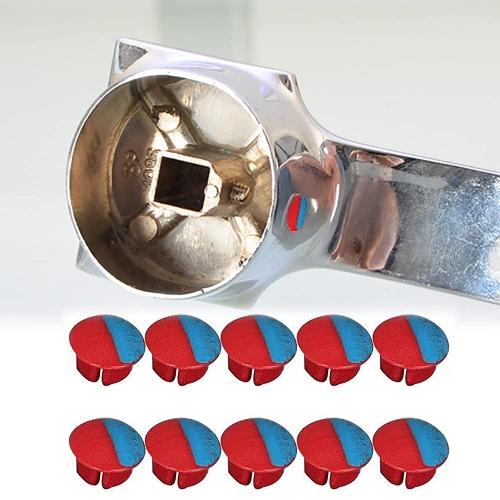 Indicatore a Freddo Caldo per Rubinetti 10pcs Universali Segnali Caldi E Pulsanti per I Lavandini del Bagno Cucina Rubinetti