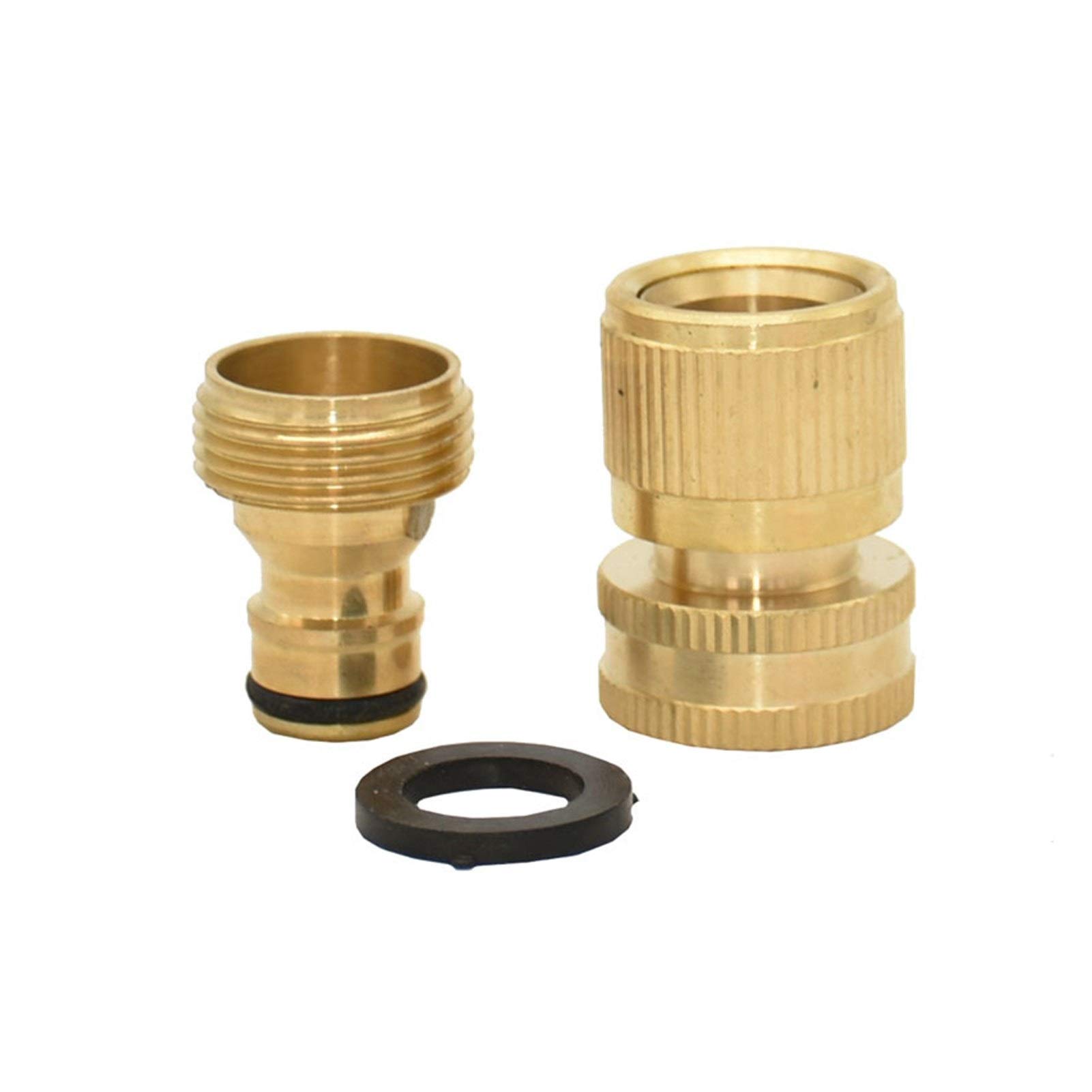 Tubo flessibile da giardino con connessione rapida Filettatura maschio 1/2" 3/4" femmina Tubo for innaffiare rapido in ottone Kit Coupling 5 set di tubo da giardino rubinetto Connettore Water Gun