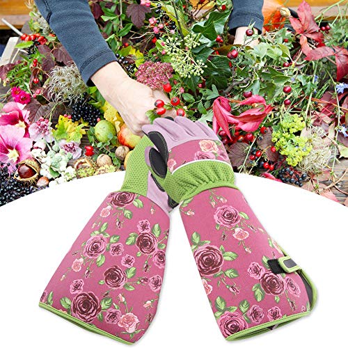 Guantes de jardinería largos resistentes a pinchazos y muy cómodos