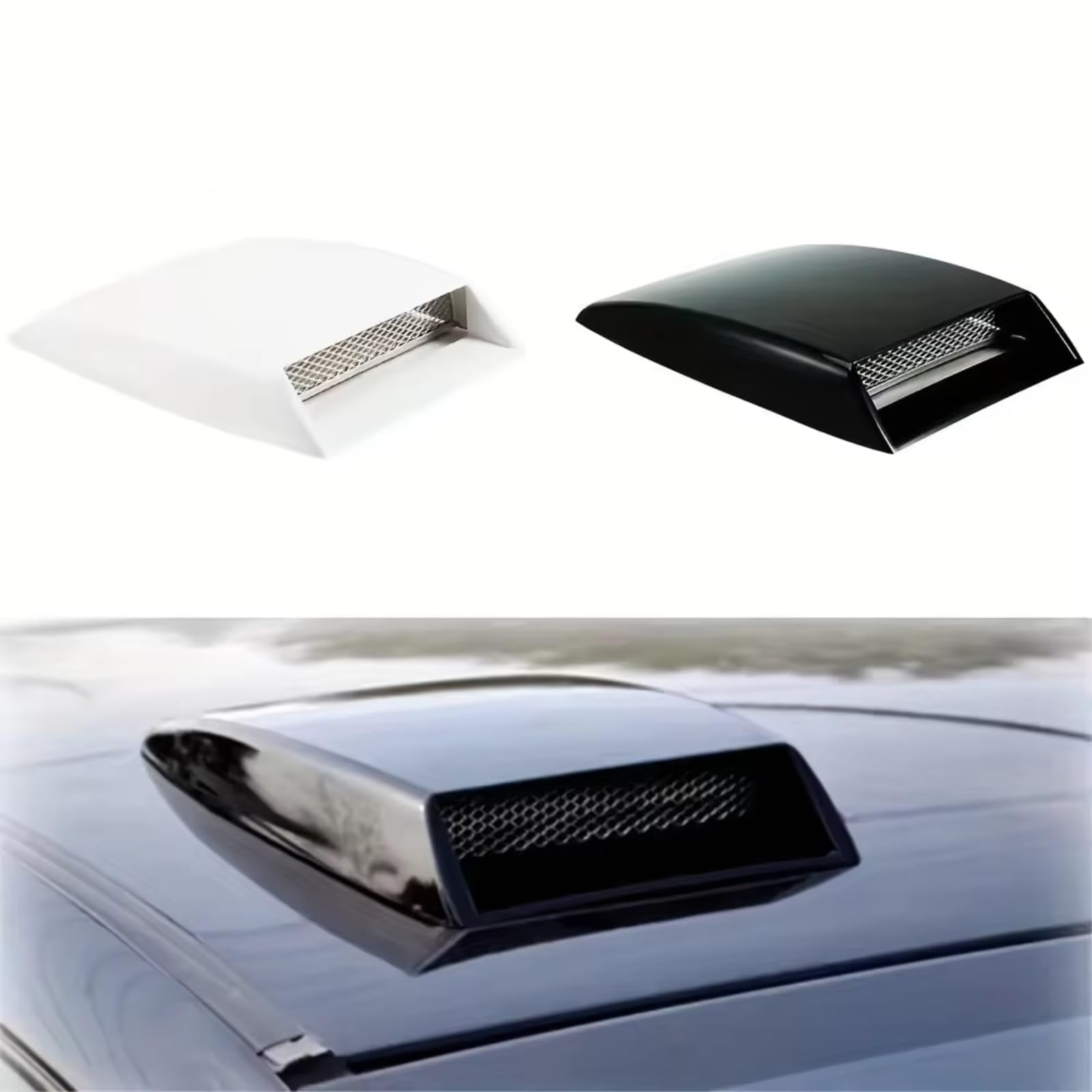 capot évent autocollant Garniture Universelle D'Entrée D'Air Capot Voiture Évent Autocollant Couverture Moteur Accessoire Automobile Décor Personnalisation Véhicule