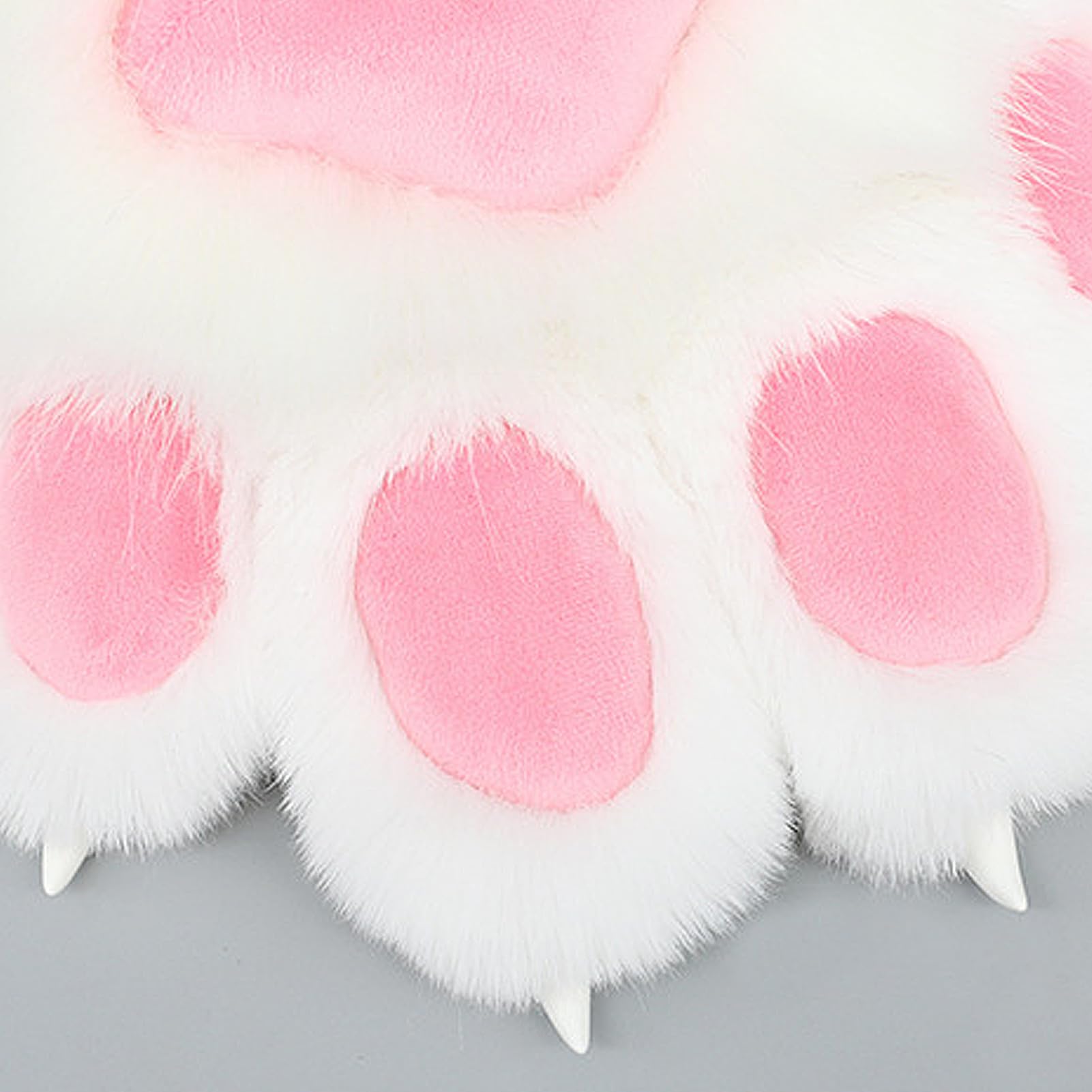Belupai Urocze zwierzę Kot Wilk Pies Łapy Pazury Rękawiczki, Niedźwiedź Łapy Rękawiczki Furry Wilk Rękawiczki Zimowy Fursuit Łapy Akcesoria dla Dorosłych Rekwizyty do Cosplay (A)