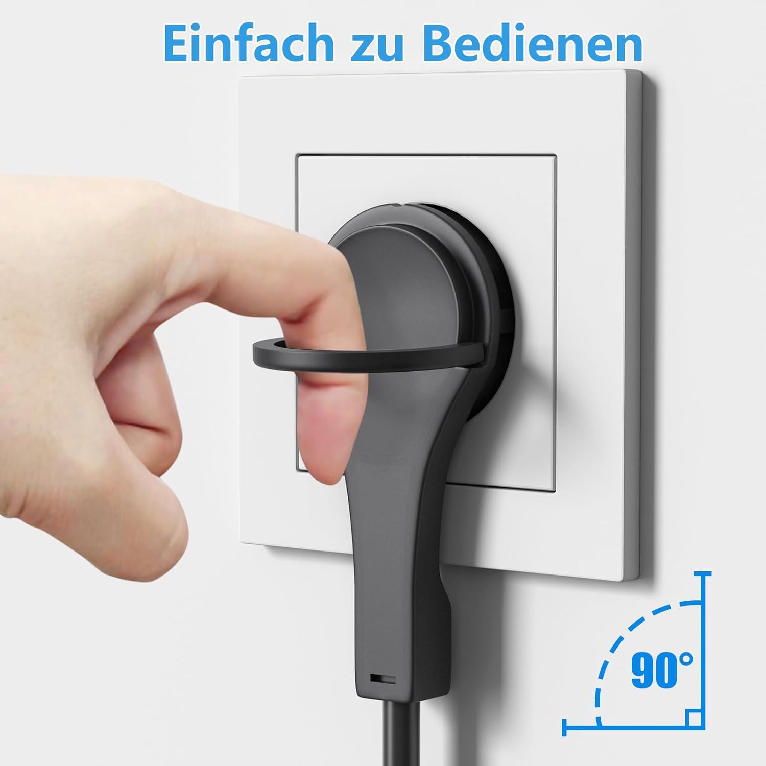 HITRENDS Cable alargador en espiral, cable de extensión de 10 m, cable en espiral de protección de contacto, extensible de 10 m Max, 3 x 1,0 mm², IP44, cable en espiral para familia, uso comercial