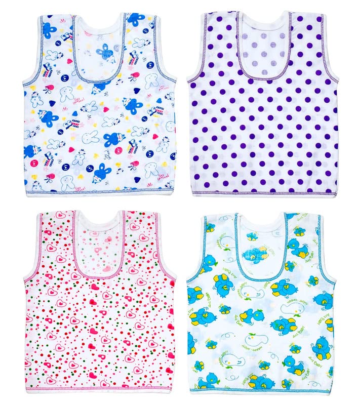 Image of TS LAVI TAVI New Born Baby Clothes Set 0-3 Months - Soft, Breathable, and Multicolor Newborn Clothing Pack of 4