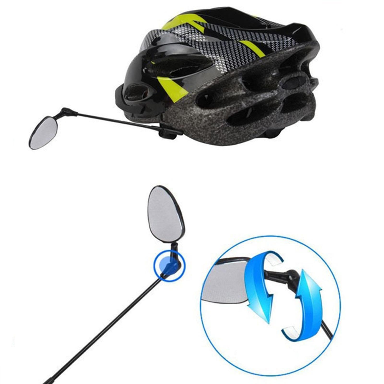 Ibassenice 1 Paire De Rétroviseurs Vélo En ABS Et Verre – Vue Arrière Large, Ajustable, Montage Rapide Sur Guidon, Compatible VTT/route/scooter