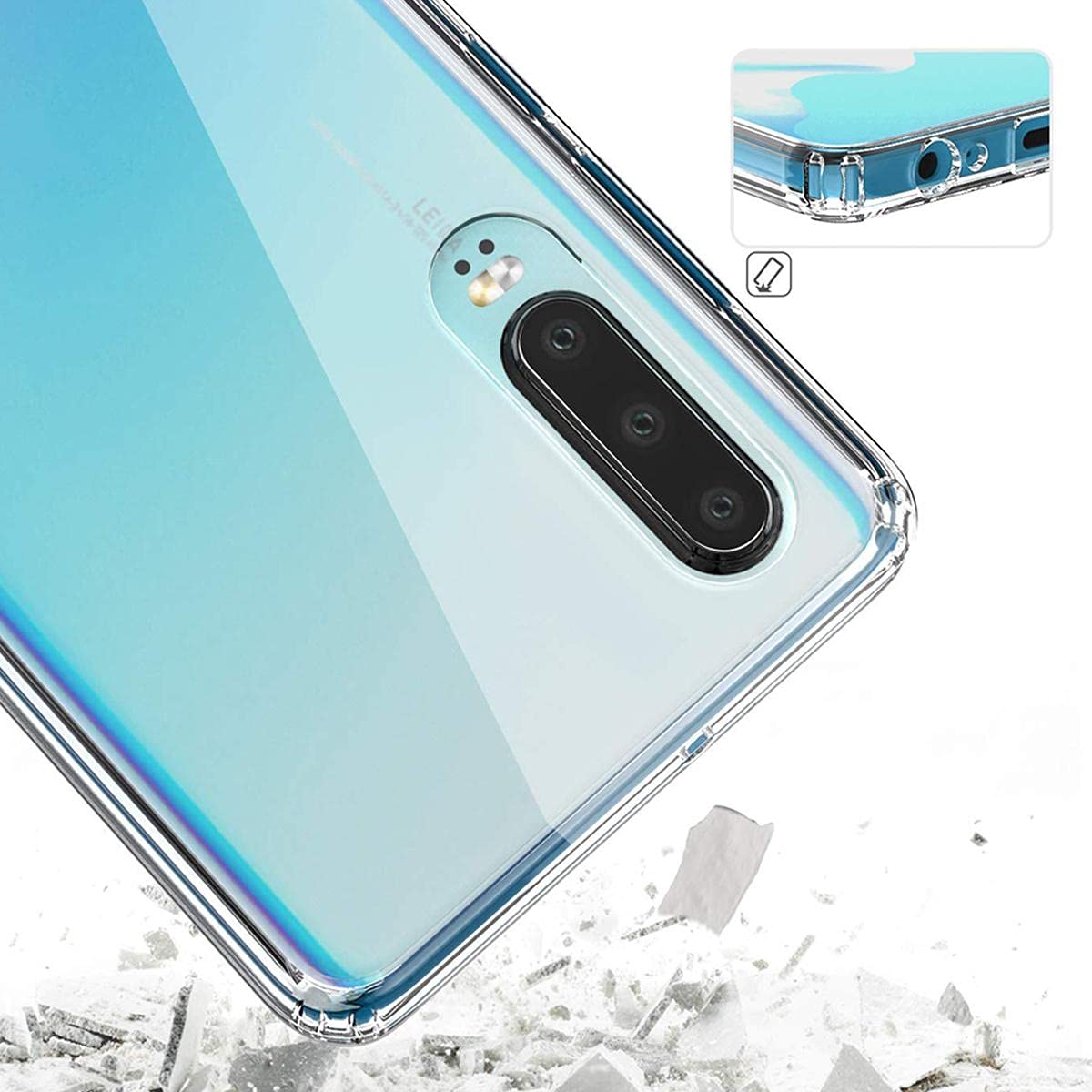 Custodia posteriore compatibile con OPPO R17 Pro, custodia