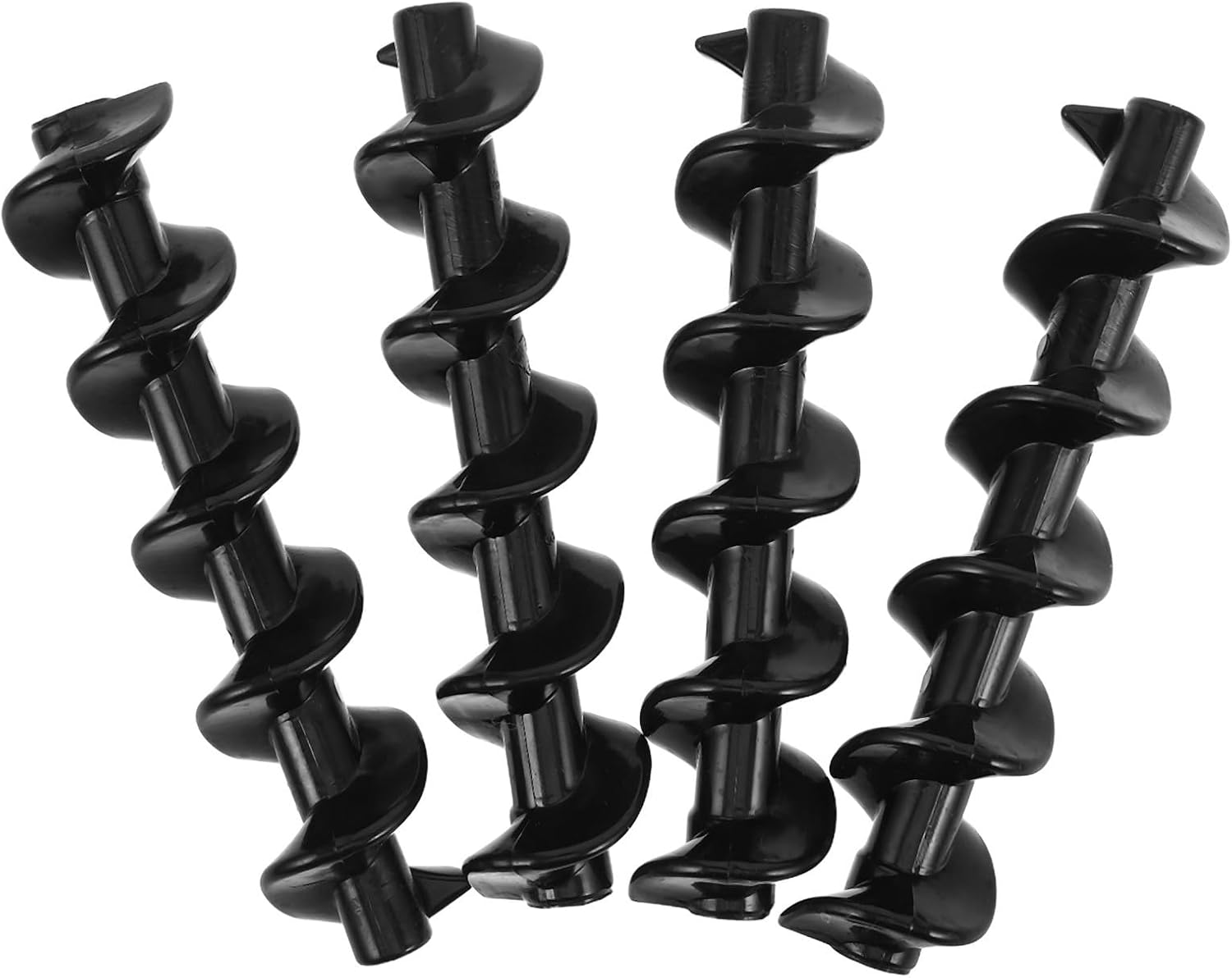 Chocolate Fountain Spiral Shaft Replacement Part Black Plastic 4pcs