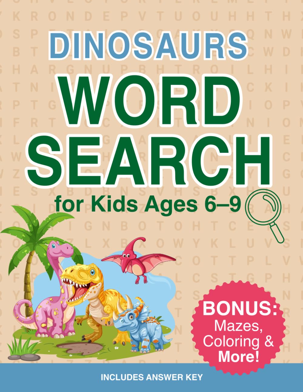 Dinosaurs Word Search for Kids: Prehistoric Puzzle Adventure for Ages 6–9