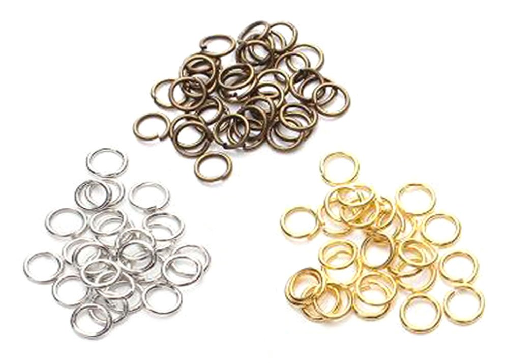 Lot De 100 Anneaux Ouverts Ronds De 10 Mm (fil ~ 20 GA Ou 0,8 Mm) Plaqué Or 14 Carats Pour La Fabrication De Bijoux CF168-10