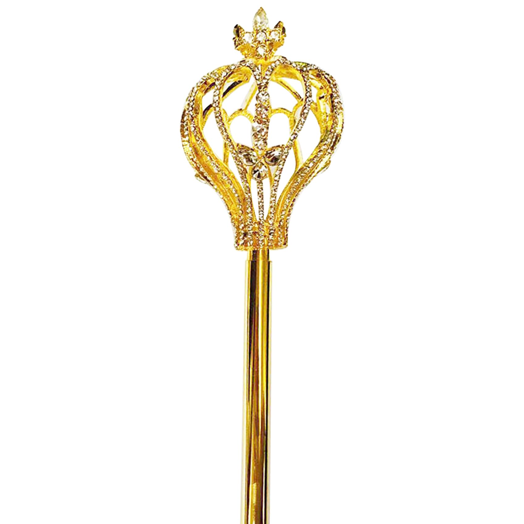 Pineeseatile Scepter, 20 Inch Rhinestone Scepter Wand Handhelds Princess Wand Cosplay Accessories Sceptre Props for Beauty Contest Pageant Christmas Wedding