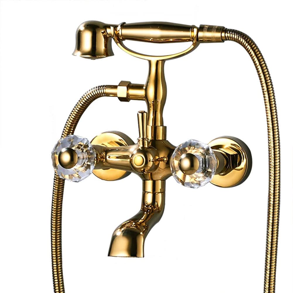 Robinet de baignoire mural LWX mitigeur de douche complet - 8