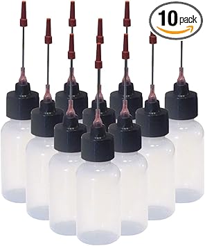 Liberty Products 10-1 OZ bottles with stainless needle tip for All your Gun Oils …