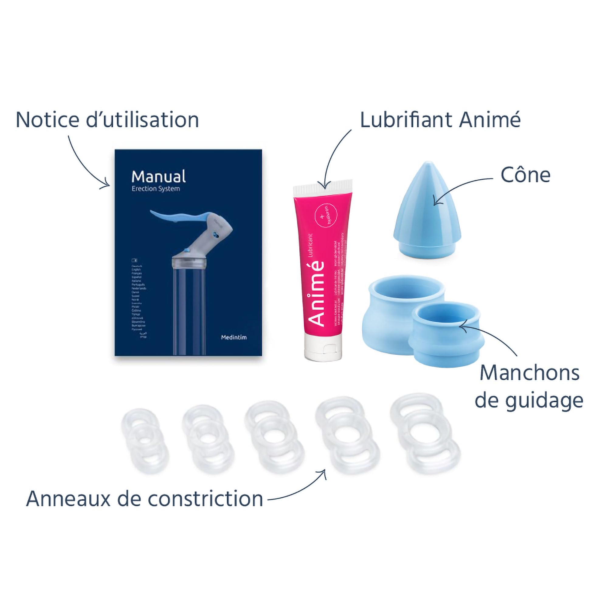 Kit Rehabi | Permet de maintenir l'érection suite à l'utilisation du Rehabi | Kit maintien de l'érection | Medintim
