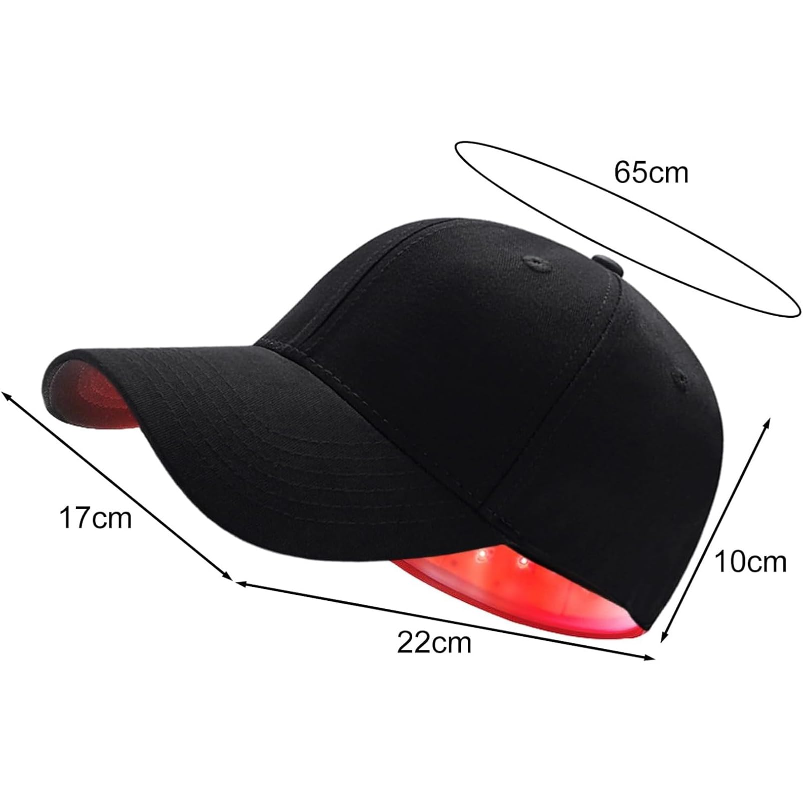 Chapeau De Croissance De Cheveux De Luminothérapie, Traitements De Perte De Cheveux, Dispositif De Thérapie De 82 LED 660Nm Et 850Nm pour La Repousse des Cheveux