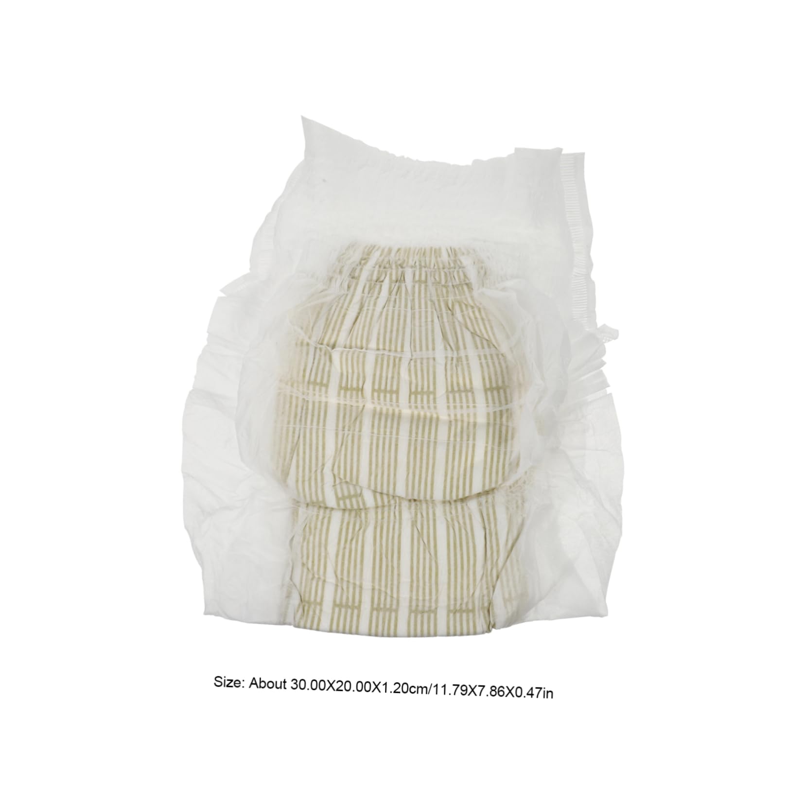 IWOWHERO 11Pcs Leak Disposable Adult Diapers for Men and Women and Absorbent for Outdoor Use Keep Bedding and Wheelchairs Dry White