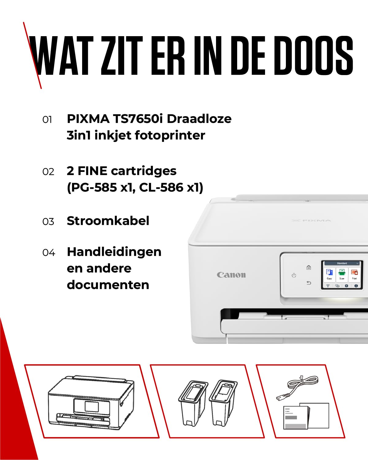 Canon Serie PIXMA TS7650i - Stampante Wifi per la Casa | Connessione Wireless per Stampare Facilmente da Smartphone | Stampante Multifunzione con PIXMA Print Plan