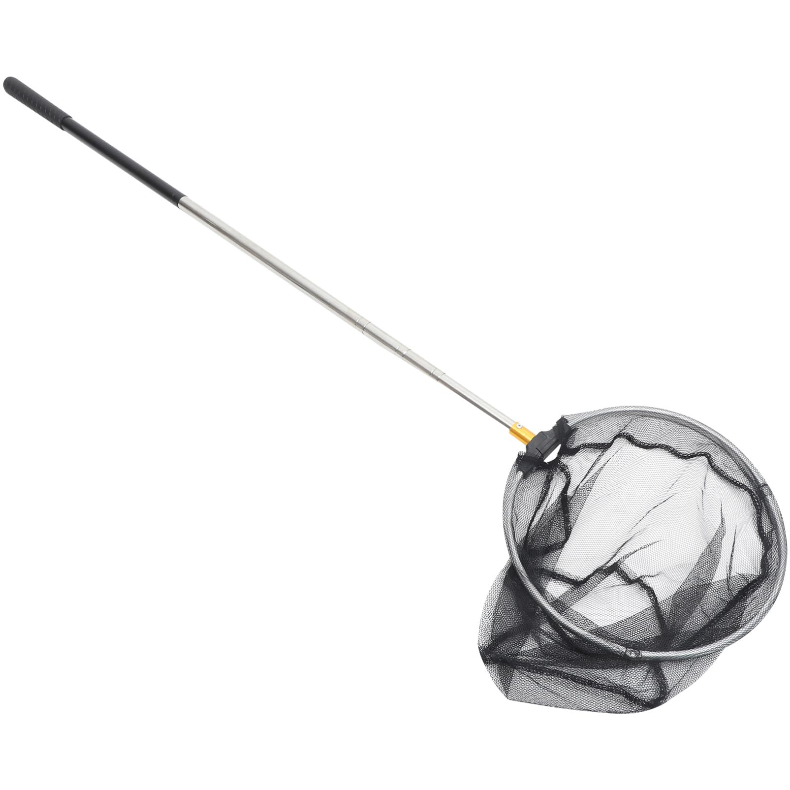 JUMPLAWN Insect Net 1.5M Telescopic Butterfly Net Portable Bug Catching Tool with Retractable Stainless Steel Exploration Handle for Outdoor Garden and Biology Teaching