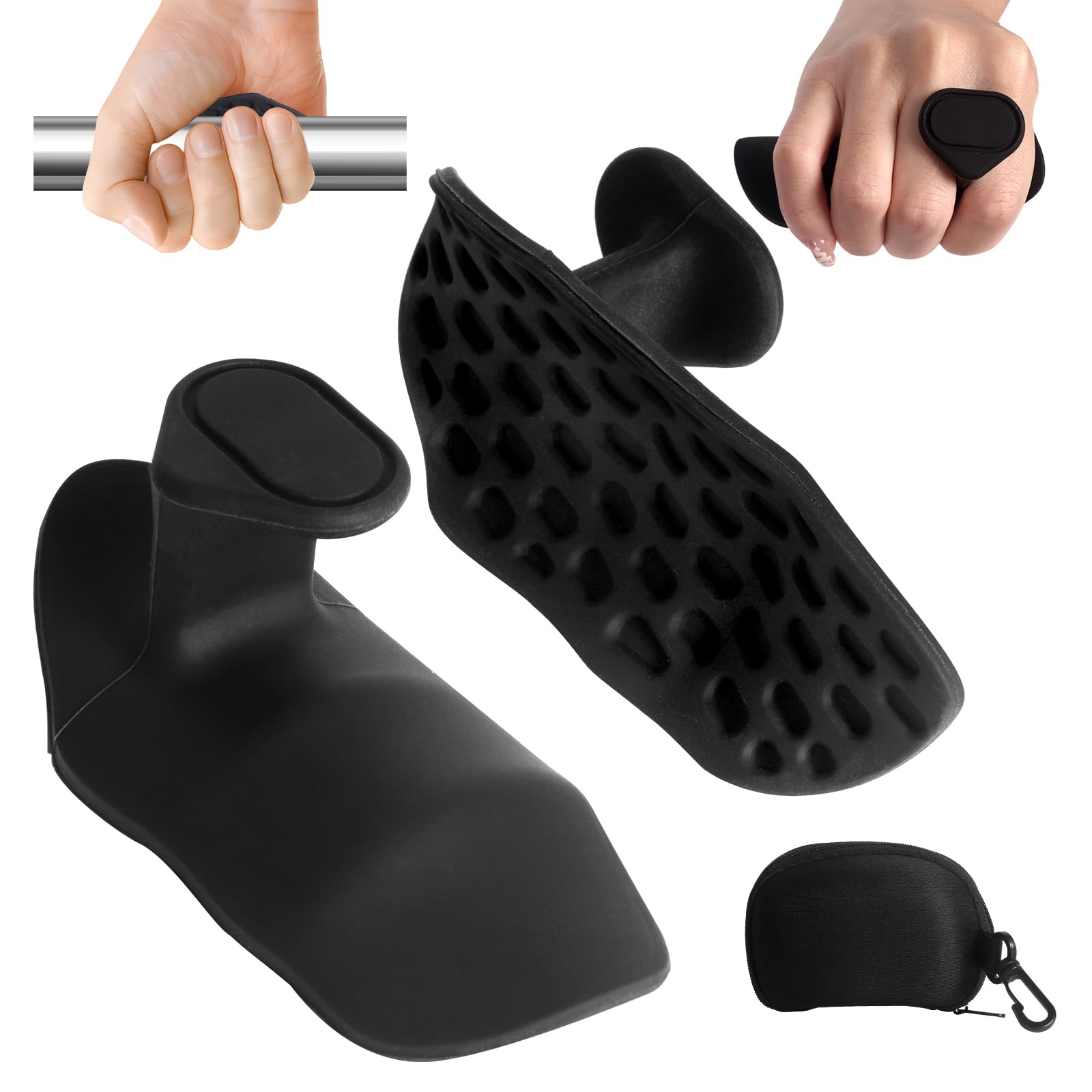 Non-Slip Workout Grips, Rubber Lifting Gloves for Men and Women, Crossfit Training and Weightlifting-picture-12