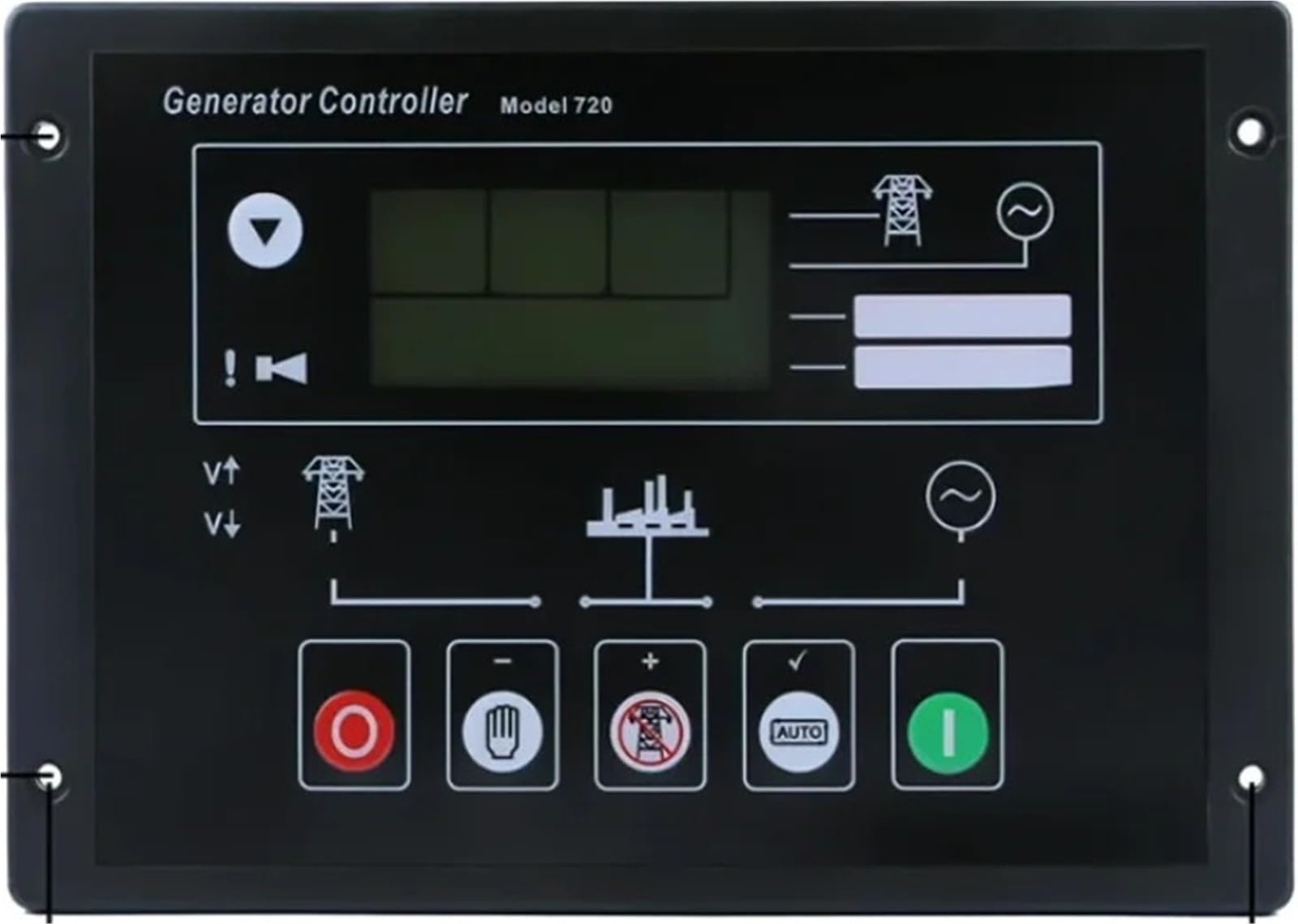 Jdilfunu Dse720 Dse710 Controller Self-Starting Control Module Generator Display Genset Monitors Dse 710 720 1Pcs(Dse720)