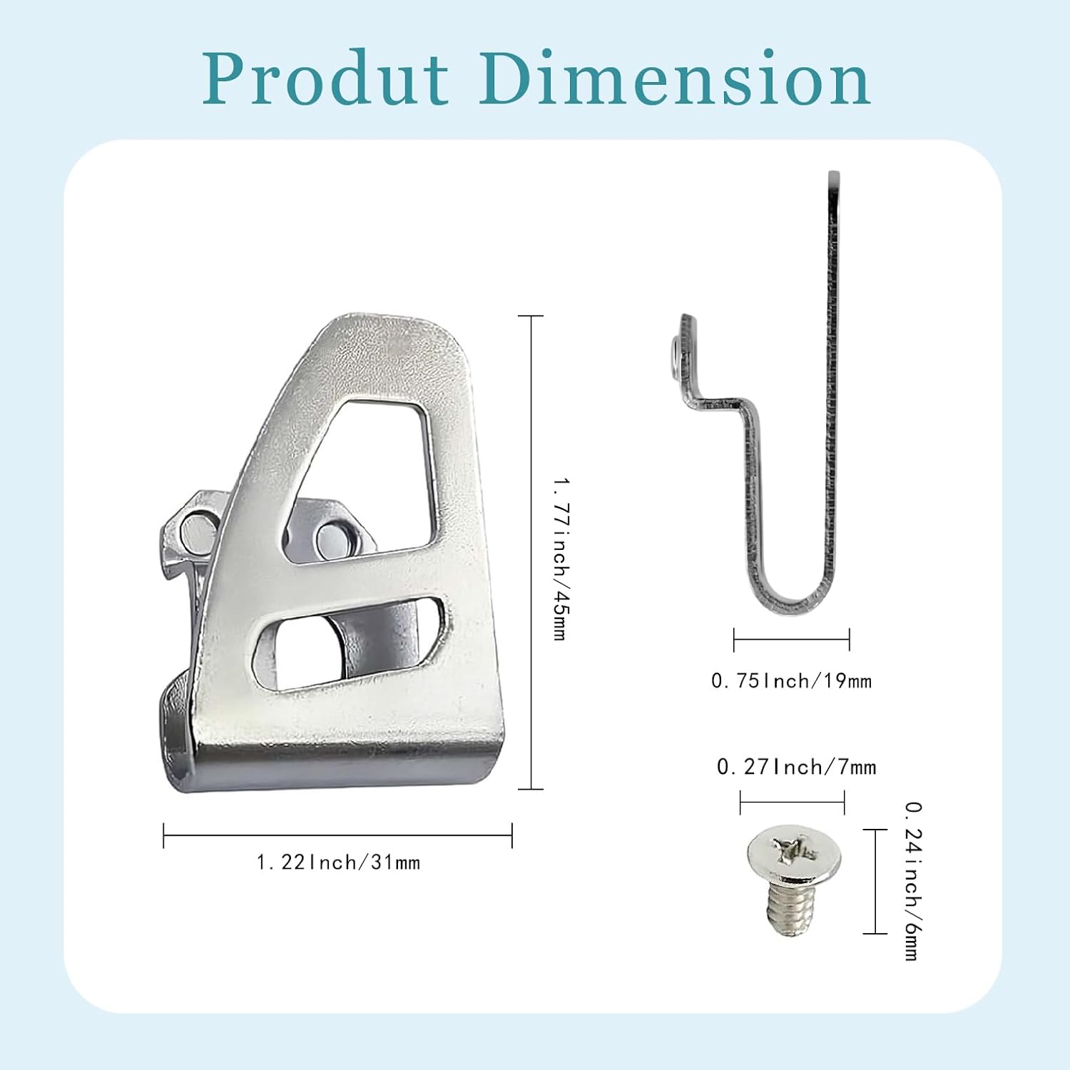 11 Pack 42-70-2653 Belt Clip Hook With Screws For Mmiwauukiiii Impact Driver & Hammer Drill -Compatible With 2604-20, 2604-22, 2604-22CT, 2797-22,2804-20,2904-20
